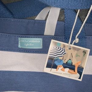Dolce & Gabbana Light Blue Tote Bag